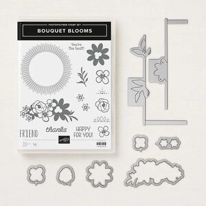 🍒 Stampin’ Up! 🍒 « Bouquet Blooms »  Stamp and « Gatefold Blossoms » die Set